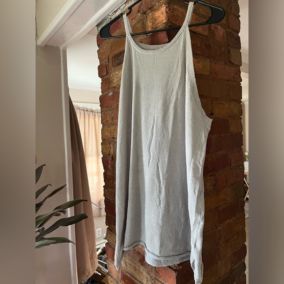 🍀Gray High Neck Stretch Knit Tank Top Plus Size 2XL🍀 - Picture 8 of 8